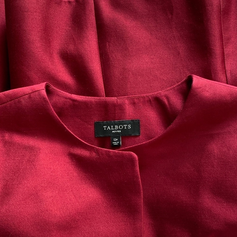 Talbots Silk Blend PantSuit NWOT - Picture 13 of 14